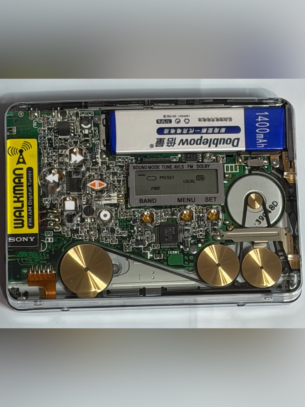 Sony Transparent Portable Audio Cassette and Radio Player FX877